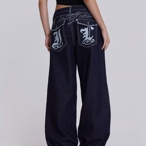 JADED LONDON COLOSSUS Dark Blue Denim Baggy Jeans